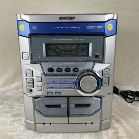 Cd-ba250 Sharp Vintage 3 Cd Changer Player Cassette Receiver Tested