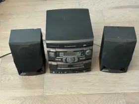 Cd-c1800 Sharp 3-cd Changer Player Mini Component System And Speakers Cd-c1800- Read Descri