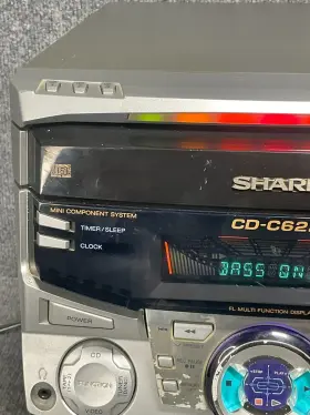 Cp-c622 Sharp Cd-c622 Mini Component System With One 5-1/4 Inch Speaker In Silver #3