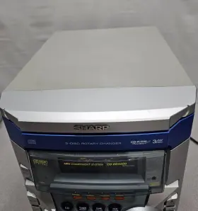 Cd-dd4500 Sharp Component System 3-disc Cd Dual Cassette 230w Stereo Partially Works #2
