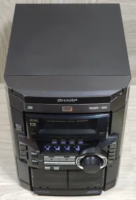 Cd-dvd500 Sharp Dvd Mini Component System 3 Disc/cassette/radio With Remote Tested #3