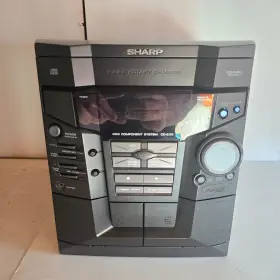Cd-e55 Sharp Mini Component System 3-disc Cd Rotary Changer With Remote Works #2
