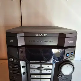 Cd-e55 Sharp Mini Component System 3-disc Cd Rotary Changer With Remote Works #3