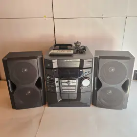 Cd-e55 Sharp Mini Component System 3-disc Cd Rotary Changer With Remote Works