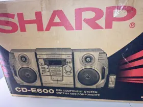 Cd-e600 Sharp Component System Stereo Works Remote And Original Box #2
