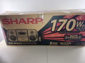 Cd-e600 Sharp Component System Stereo Works Remote And Original Box