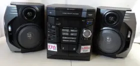 Sharp Cd-e66 Boombox Am/fm Stereo System Model Built In Subwoofers 170watts