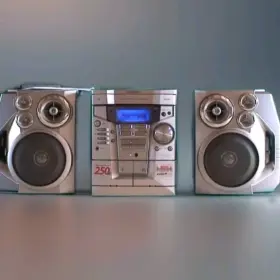 Cd-e700 Sharp Mini Component 3 Disc Stereo System