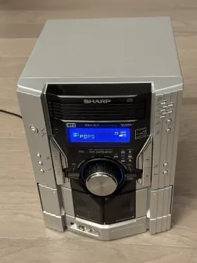 Cd-mps900 Sharp Changer Cassette Am/fm Bass Stereo System - 5 Disc Capacity