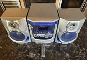 Cd-xp200 Sharp Stereo 3-disc Dual Tape Aux Am/fm With Remote Tested Working