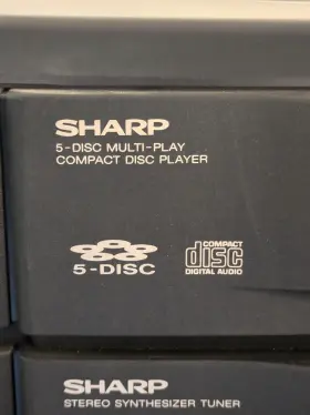Cms-r500av Sharp Vtg 1995 Bk Compact Disc Stereo System 5 #2