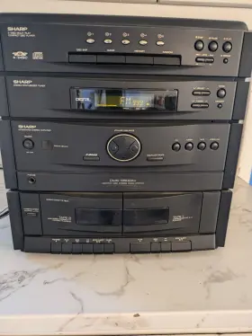 Cms-r500av Sharp Vtg 1995 Bk Compact Disc Stereo System 5
