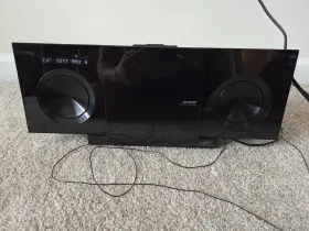 Dk-kp82p Sharp Slim Micro Cd Stereo System Tested Works No Remote