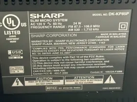 Dk-kp85 Sharp Cd Micro System Stereo #3