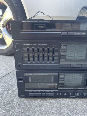 Sc-6620 Sharp Bk Radio/stereo 3 In 1 System Black Tested Working Condition #2