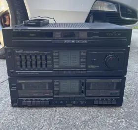 Sc-6620 Sharp Bk Radio/stereo 3 In 1 System Black Tested Working Condition