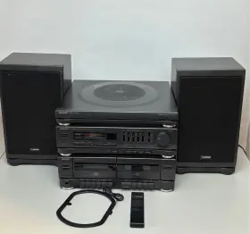 Sg-r55 Sharp Sg-v55 Vtg Gy Stereo Music System With Remote And Antenna- Fully Tested