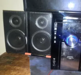 Xl-dk257 Sharp Home Audio Compact Shelf Stereo System With Dual Speakers Black