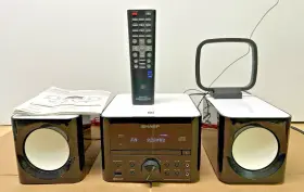Xl-ls703b Sharp Bluetooth Hi-fi Micro Cd System Remote Black - Fm Antenna Issue