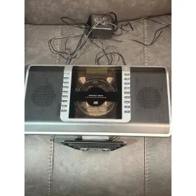 Sharper Image Gm607 Blue Cd Stereo System Digital Am Fm Radio Wall Mountable