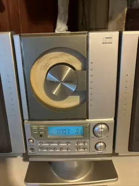 So226 Sharper Image Cd Stereo System With Am/fm Radio Speakers Remote Tested #3