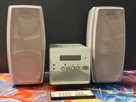 Sony Cmt-ao1md Rare Md/cd/tape Bookshelf Stereo System Fully Working Us Seller