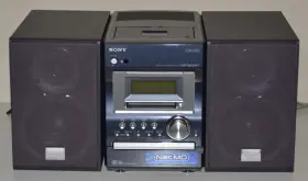 Cmt-m333nt Sony Cd Md Cassette Fm Stereo System Working Vg