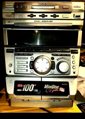 Dhc-mdx10 Sony Hifi Stereo System Cd Changer Cassette Minidisc Recorder Radio