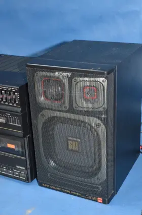 Dxa-250w Sony Vtg 1980s Fh-205w Stereo Cassette Radio Mini Hifi Super Acoustic Turbo #3