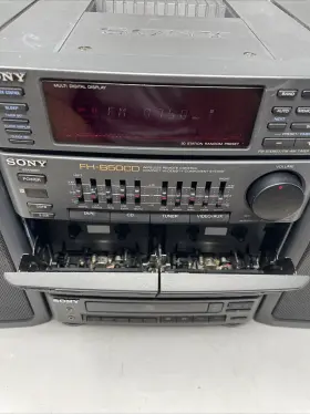 Fh-b50cd Sony Vintage Hifi Cassette Cd Component System Rare 90 S Read #3