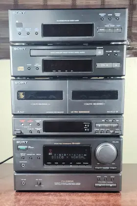 Fh-e858 Sony Component System Cd Compact Disc Player Tuner Tape Deck For Parts