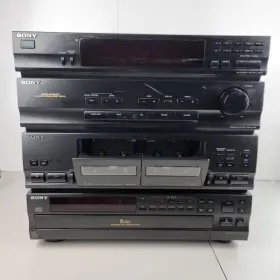 Hcd-441 Sony Hi-fidelity Compact Disc Deck Receiver Black 5-cd Changer -untested