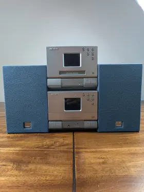 Mds-mx1 Sony Hcd-d1 Vtg Bookshelf Stereo Systems And Rare Mini Disc Cd Players