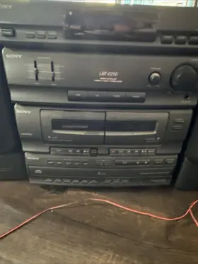 Hcd-d250 Sony Vtg Compact Hi-fi Stereo System Am/fm Cd/cassette No Remote Tested #2