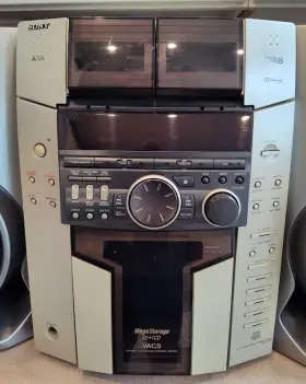 Hcd-f150 Sony Surround Stereo System 51 Cd Changer Cassettes Remote-needs Work #2