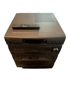Hcd-g2000 Sony Compact Hi-fi Stereo System Am/fm 5 Cd Disk Dual Cassette 1995 #3