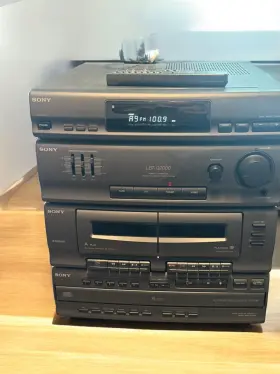 Hcd-g2000 Sony Compact Hi-fi Stereo System Am/fm 5 Cd Disk Dual Cassette 1995