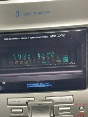 Hcd-gx40 Sony Compact Disc Deck Receiver In Silver With Pair Speakers Ss-rg55 #3