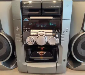 Hcd-m100 Sony Stereo System 51 Cd Changer Dual Cassette Decks Remote - Great #2