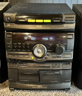 Hcd-rx70 Sony Stereo Tape Cd Player Tuner For Parts Only Read Description