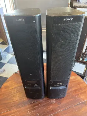 Icf-ir7 Sony Remote-control Clock Stereo System Am Fm Japan 2pc As Pictured