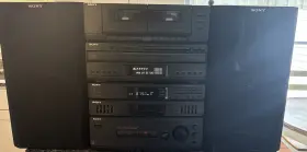 Sony Lbt-159 Stereo Unit With Amplifier Radio Equalizer 5 Disc Changer Dual Cass