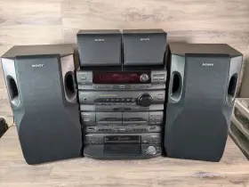 Lbt-d570 Sony Compact H-fi Stereo System With 4 Speakers Tested Works Read