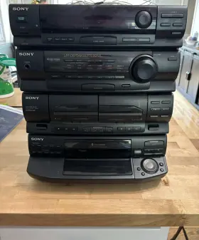 Lbt-d670av Sony Compact H-fi Stereo Vtg 5 Cd Vintage Working With Remote