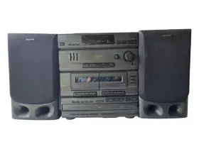 Lbt-g2000 Sony Stero System Dual Cassette 5 Disc Cd Changer Read Description #2