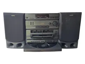 Lbt-g2000 Sony Stero System Dual Cassette 5 Disc Cd Changer Read Description