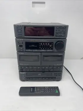 Mhc-1200 Sony Mini Hi Fi Component System Vintage With Remote - Parts Needs Belt