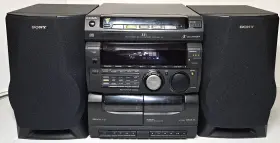 Mhc-331 Sony Mini Hifi Component System Stereo Cd 3 Disc Changer Cassette Am/fm #3
