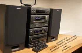 Mhc-3750 Sony Mini Hi-fi Component System With Remote Restored Fully Functional