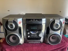 Mhc-bx5 Sony Stereo System Hybrid With Super Dual Woofer 3 Disc And 2 Cassette Players